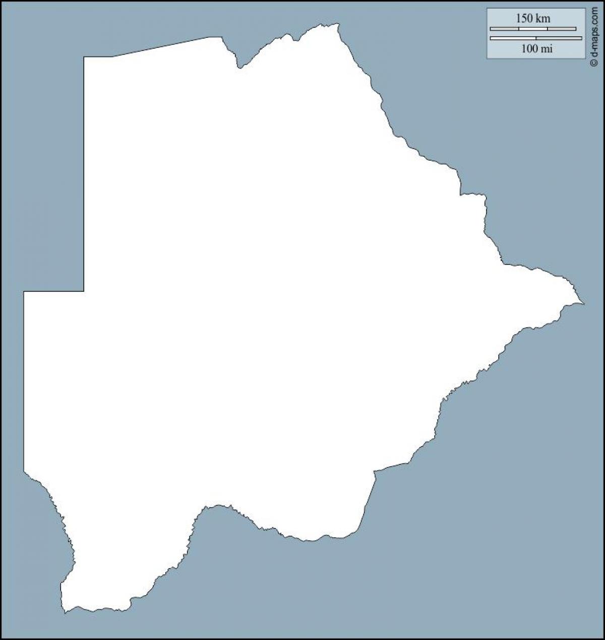 карта Ботсвани карті план